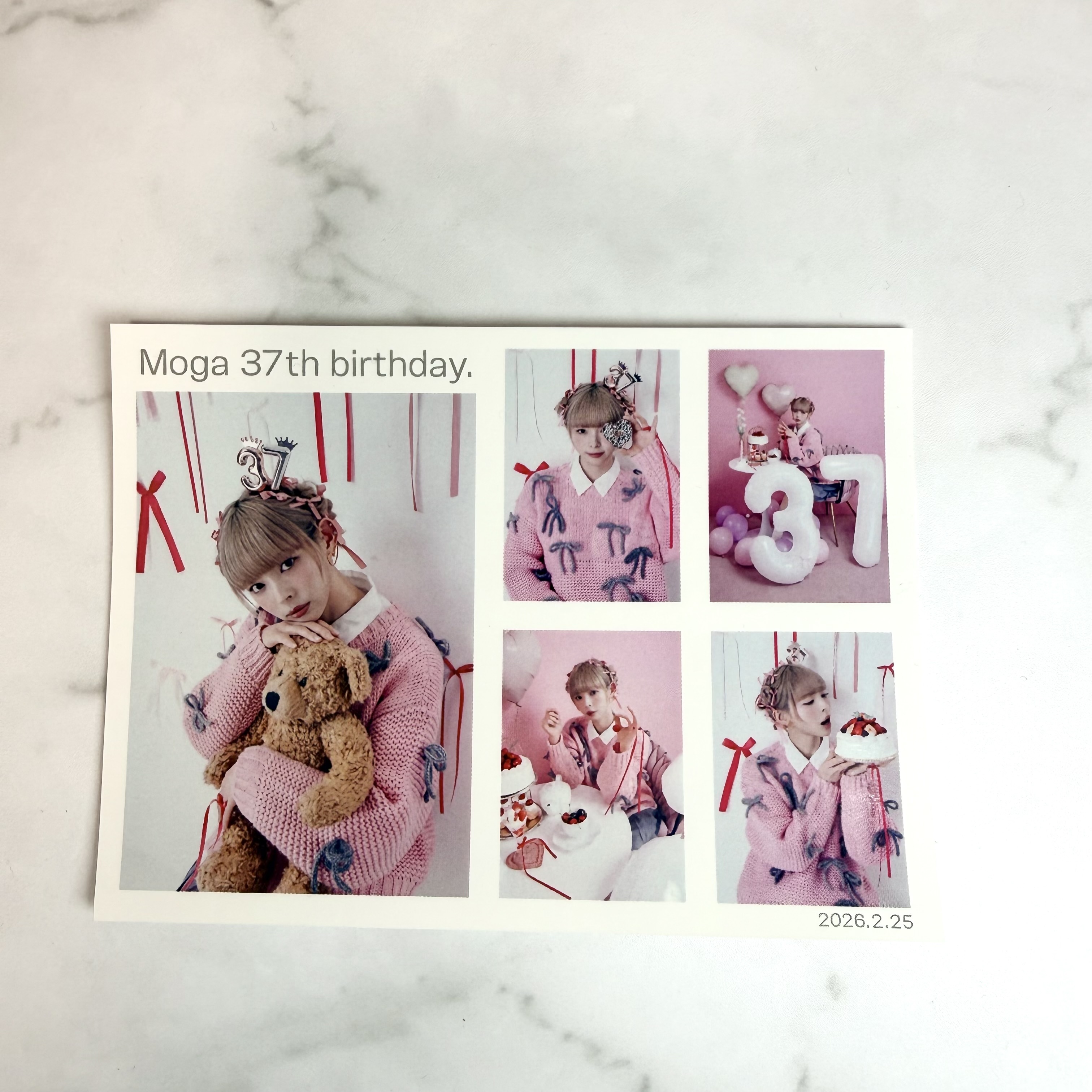 バースデーグッズ2026プリクラ風ステッカー